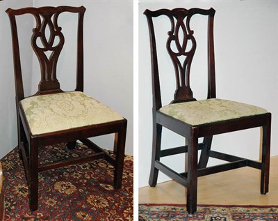 Lot 2323 - Pair of George III Mahogany Side Chairs 18th...