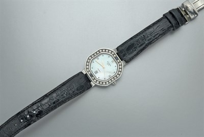 Lot 3036 - Diamond, Sapphire and Mother-of-Pearl Wristwatch
