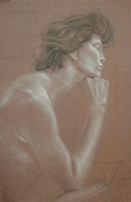 Lot 7 - American School 20th Century Lost in Thought...