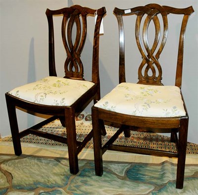 Lot 150 - Set of Ten Georgian Style Mahogany Dining Chairs