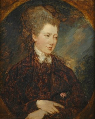Lot 1062 - Follower of Thomas Gainsborough Portrait of...