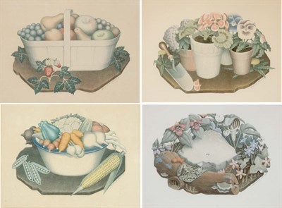 Lot 3289 - Grant Wood FRUITS; VEGETABLES; TAME FLOWERS;...