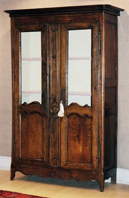 Lot 4325 - French Provincial Fruitwood Armoire 18th...