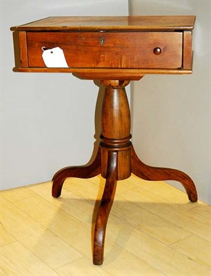 Lot 142 - Georgian Style Mahogany Single-Drawer Tripod...
