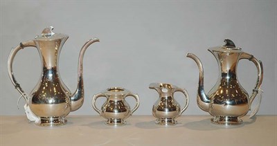 Lot 280 - Sterling Silver Four-Piece Coffee and Tea...