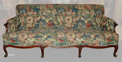 Lot 195 - Louis XV Style Tapestry Upholstered Stained...