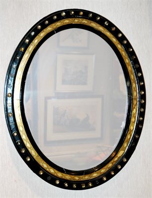 Lot 207 - Irish Regency Parcel Gilt and Ebonized Mirror...
