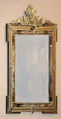 Lot 3300 - Venetian Mirror Framed Mirror Of rectangular...
