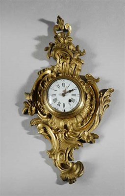 Lot 3605 - Louis XV Style Gilt-Bronze Cartel Clock Mynuel...