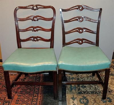 Lot 186 - Set of Six Assembled Georgian Style Mahogany...