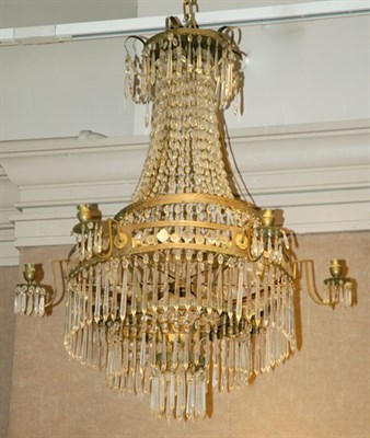 Lot 356 - Continental Neoclassical Gilt-Metal and Cut...