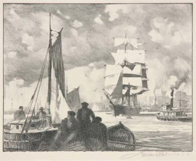 Lot 3141 - Gordon Grant FISHERMEN'S HAVEN; HARBOR TRAFFIC;...
