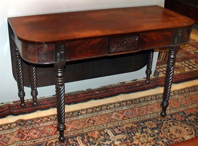 Lot 2300 - Classical Mahogany Drop-Leaf Table Circa 1825...