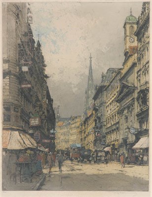Lot 3162 - Luigi Kasimir VIENNA, ST. STEPHEN'S INTERIOR;...