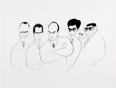 Lot 3151 - Al Hirschfeld THE SOPRANOS Lithograph, 2001,...