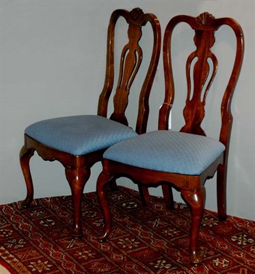 Lot 4252 - Set of Ten Queen Anne Style Mahogany Dining...