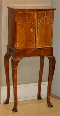 Lot 4441A - Georgian Style Burl-Wood and Mahogany Cabinet...