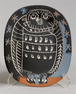 Lot 3228 - Pablo Picasso MAT OWL (A.R. 284) Painted white...