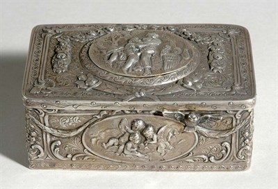 Lot 4281 - Continental Silver Singing Bird Box