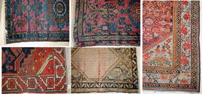 Lot 484 - Five Hamadan Rugs Northwest Persia...