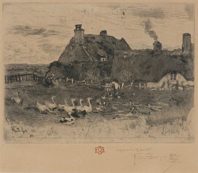 Lot 3102 - Felix Buhot LES PETITES CHAUMIERES...