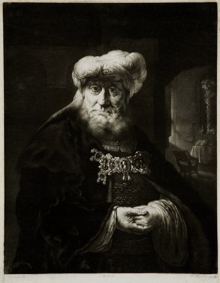 Lot 4383 - After Rembrandt van Rijn A JEW RABBI (CHALONER...