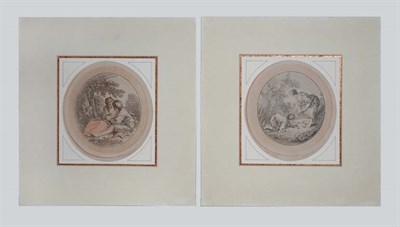 Lot 4092 - After Francois Boucher LES POUSSINS; PASTORALE...