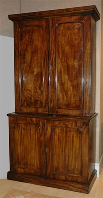 Lot 4216 - Georgian Style Mahogany Two-Part Cabinet...