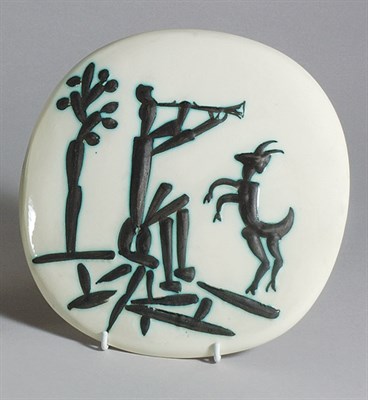 Lot 4365 - Pablo Picasso FLUTE PLAYER AND GOAT (A.R. 382)...
