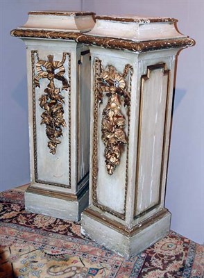 Lot 169 - Pair of Neoclassical Style Parcel Gilt and...