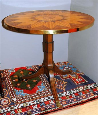 Lot 269 - Neoclassical Style Brass Mounted Parquetry Top...