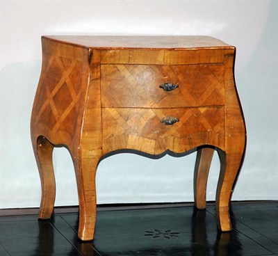 Lot 161 - Continental Walnut and Parquetry Miniature...