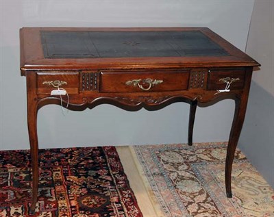 Lot 162 - Continental Leather Top Mahogany Writing Table...