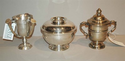 Lot 290 - Tiffany & Co. Sterling Silver Covered Bowl;...