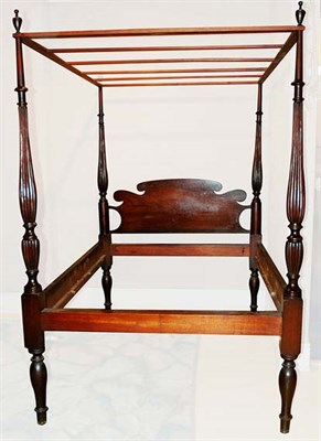 Lot 141 - Mahogany Tester Bed Height 7 feet 3 inches,...