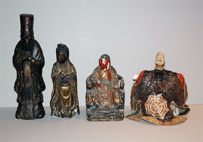 Lot 157 - Four Asian Carved Wood Figures