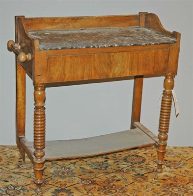 Lot 158 - Victorian Marble Top Walnut Washstand Height...