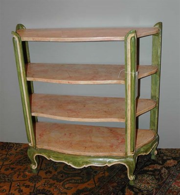 Lot 163 - Louis XV Style Painted Four-Tier Shelf Height...