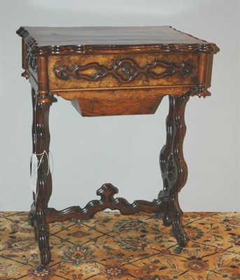 Lot 183 - Victorian Style Walnut Work Table Height 28...