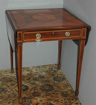 Lot 188 - Georgian Style Inlaid Mahogany Drop-Leaf Side...