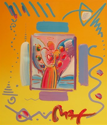 Lot 4048 - Peter Max German, b. 1937 Angel with a Heart...