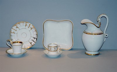 Lot 200 - Group of Old Paris Porcelain Table Articles...