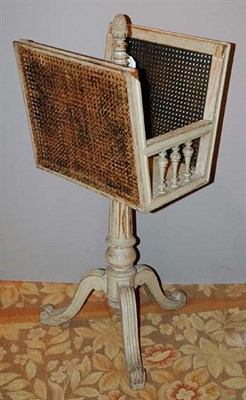 Lot 4201 - French Provincial Painted and Caned Music...