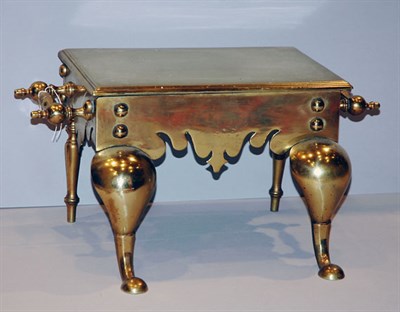 Lot 224 - Georgian Style Brass Footman Height 10 1/2...