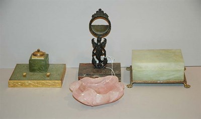 Lot 259 - Miscellaneous Group of Four Hardstone Decorations