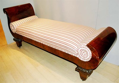 Lot 268 - Directoire Style Mahogany Recamier Length 6...