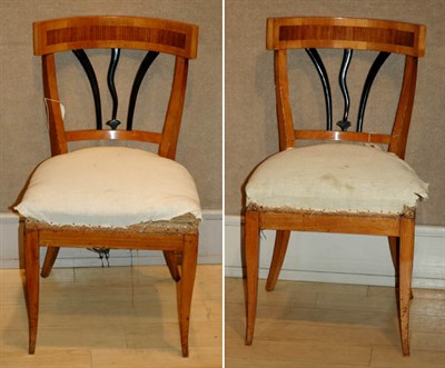 Lot 4400 - Set of Six Biedermeier Style Fruitwood and...