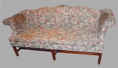 Lot 323 - Georgian Style Upholstered Mahogany Sofa...