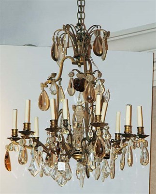 Lot 356 - Rococo Style Gilt-Metal and Glass Two-Tier...