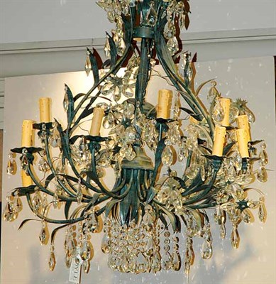 Lot 358 - Rococo Style Patinated-Metal and Glass...